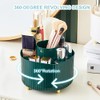 Cayxenful 360° Rotating Desk Organizer with 5 Compartments