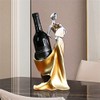 CdyBox Elegant Wine Bottle Holder Ornament Wine Single Bottle Holder