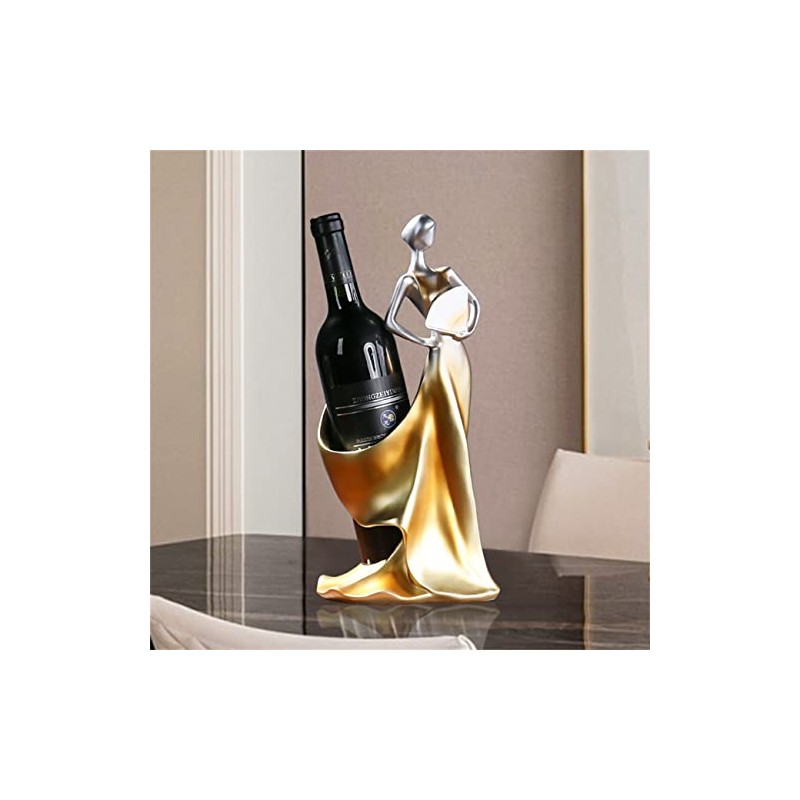 CdyBox Elegant Wine Bottle Holder Ornament Wine Single Bottle Holder
