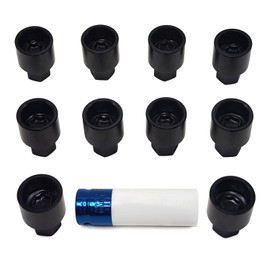JEUCLEL 11PCS Wheel Locking Nut Key Kit Compatible with Toyota Models, Lexus, Tacoma, Wheel Lock Nut Socket Adapter Set, Wheel Anti-Theft Lug Nut Removal Tool, Anti-Theft Screw Remover