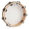 LIEKE Goatskin Tambourine 10 Inch Beechwood Hand Held Drum for