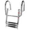 Amarine Made Stainless Steel in-Board 3 Steps Telescoping Ladder Folding