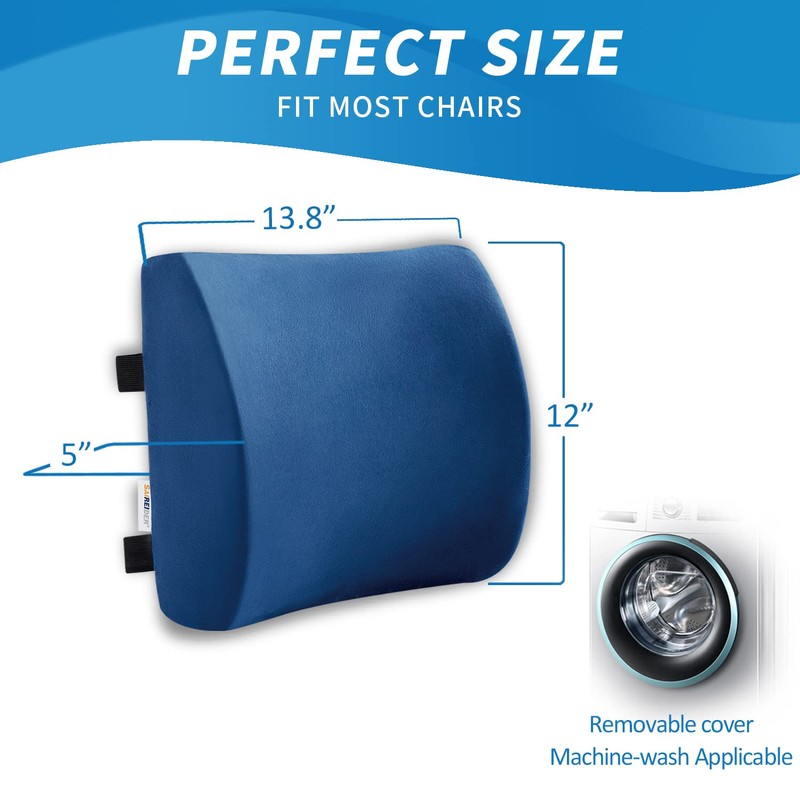 SAIREIDER Office Chair Lumbar Pillow, Memory Foam Back Support Pillows