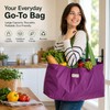 Large Capacity Foldable Shopping Bag with Drawstring Closure
