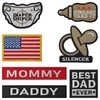7PCS Daddy Patch Funny Dad Tactical Patch Pacifier, Diaper, Bottle