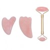 Roller Face Massager Lifting Gua Sha Acupressure Self Heart 10ea