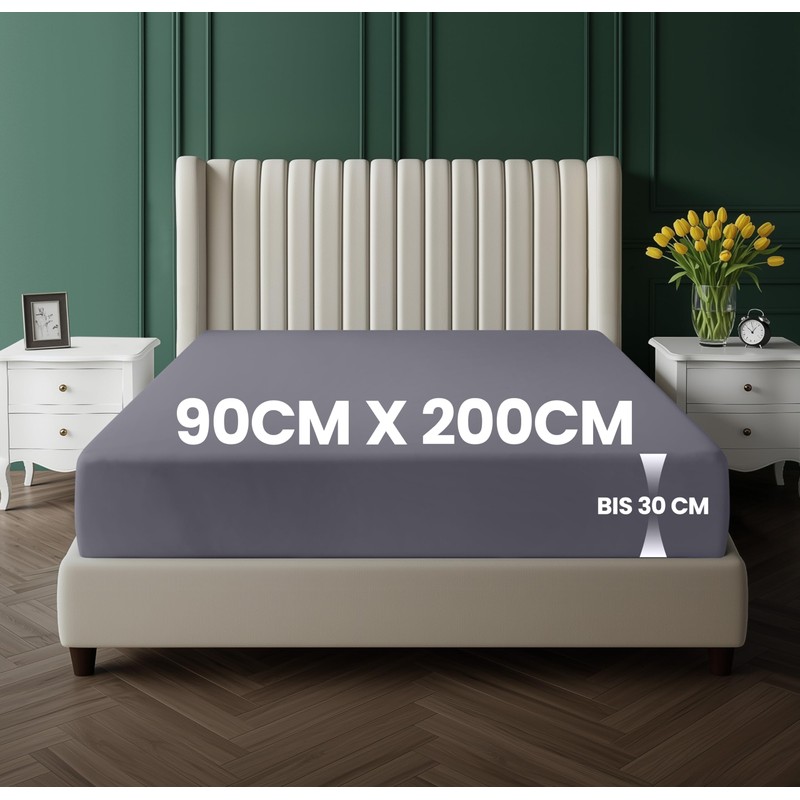 Utopia Bedding, Fitted Sheet, Brushed Polyester Microfibre Fitted Sheet, 30