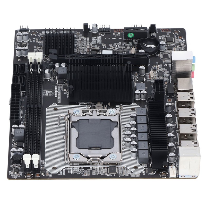 X58 Motherboard 2 DDR3 LGA 1366 Pins Gaming Motherboard Support