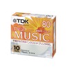 TDK CD-R 80 Minutes Inkjet Printer for Music (Pearl Color,