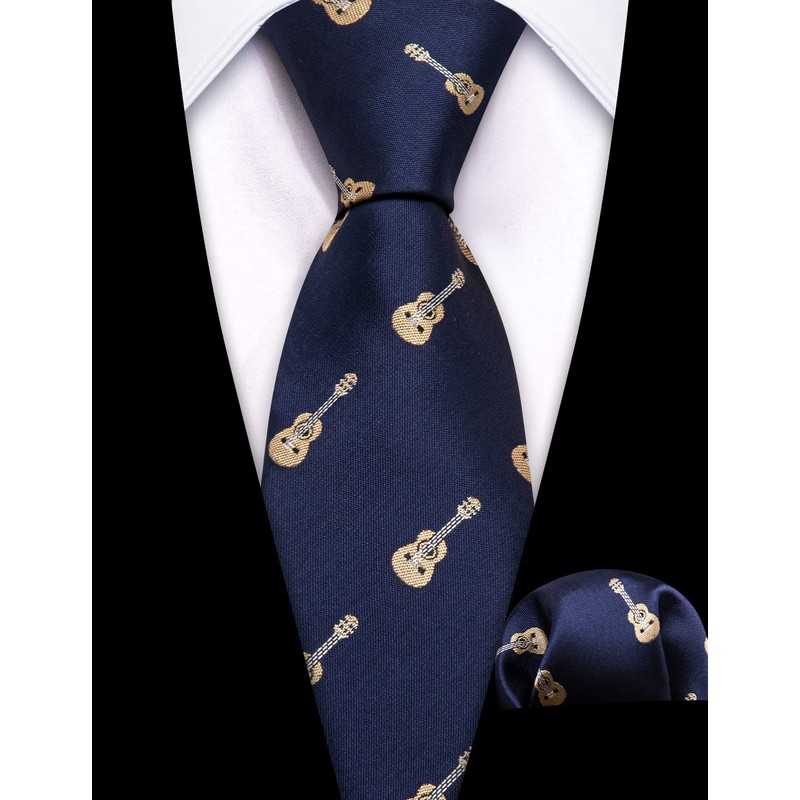 Barry.Wang Corbata para niño de seda regular, diseño de rayas