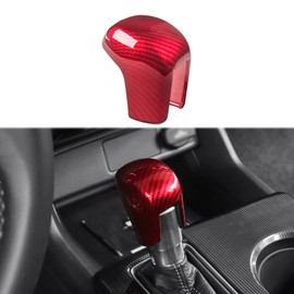 smart repairboy for Honda Civic 2022 2023, CR-V CRV 2023, HR-V HRV 2023, Accord 2018-2023, Gear Shift Knob Cover Trim Automatic Transmission CVT Boots Decoration (Red Carbon Fiber)