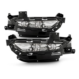 AKKON - Fit 2015-2016 Chrysler 200 15-16 OE Style [Full LED] Fog Lights Lamp Set Front Bumper w/Universal Switch