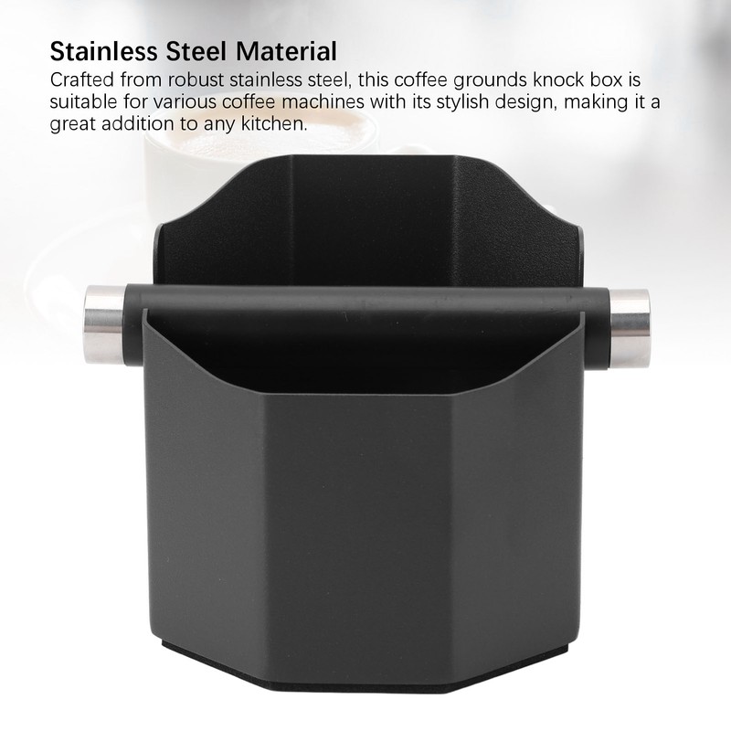 Coffee Ground Knock Box Stainless Steel Small Coffee Knock Box