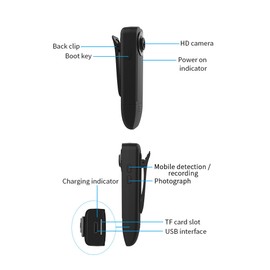 HD 1080P Potable Recorder Camera Night Vision Motion Detection Mini Camera for Conference Recording Home Security