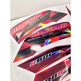 jcd graphics 2019 YAMAHA RAPTOR 700R SE full graphics kit  THICK AND HIGH  GLOSS