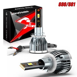 CHUSYYRAY 2X LED Headlight Bulbs Kit 880 881 for Chevy Avalanche 2002-2006 Fog Light 6000K