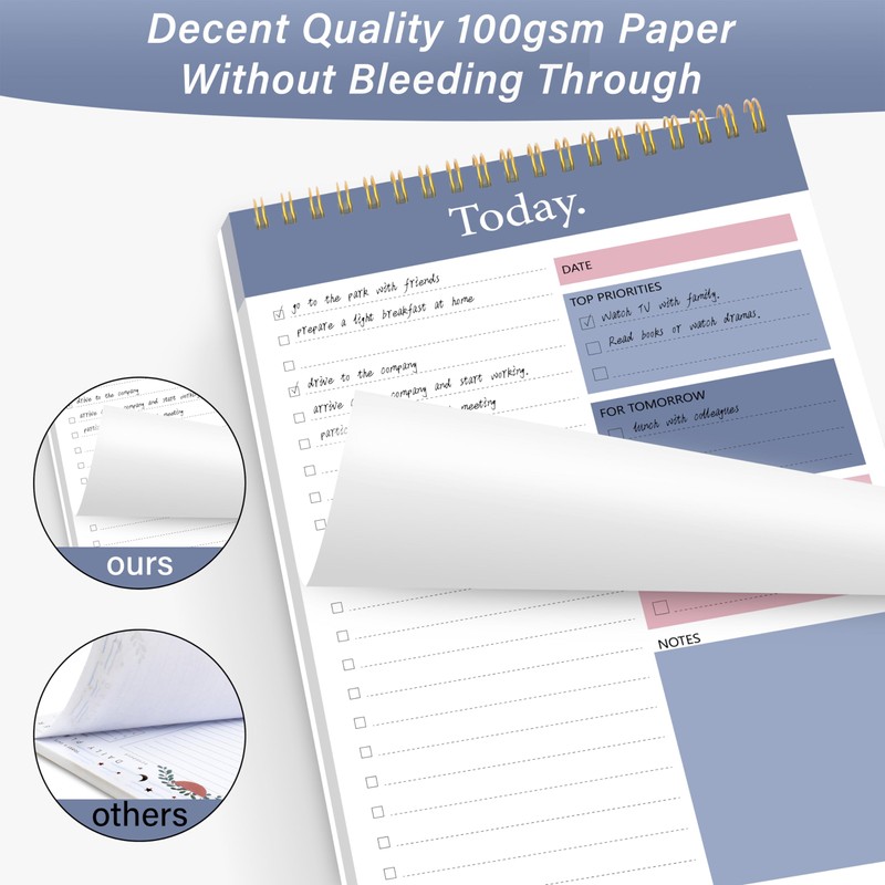 To Do List Notepad - Daily Planner Notepad Undated 52