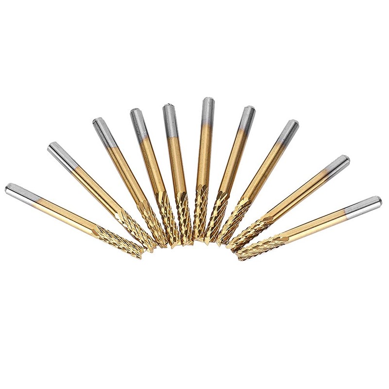 10 Pieces 3.175 mm Carbide Milling Cutter End Mill 1/8