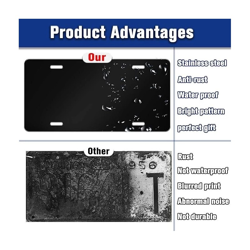 BLVD John 3:16 Religious Cross Metal License Plate Including Mounting