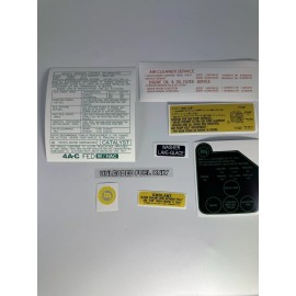 Aftermarket Products Toyota Corolla Decal set 1983 Fit Sedan 4Door Wagon Coupe Hardtop Liftback 8"