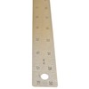 Westcott Stainless Steel Ruler, Zero-Center Scale with Non-Slip Cork Backing,