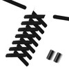Widamin 6 Pairs of Flat Elastic Shoelaces with Metal Capsule,