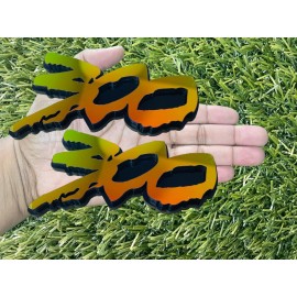 Badge Addictz 300 Drip Car Emblem Badges Racing Aggressive Numbers Color Change On Black New