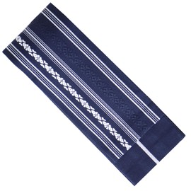 [TOuWA] Square Obi Belt, Cotton, Men's, Men's, Gentlemen, Yukata, Kimono, Kyudo Kimono, Kimono, Kimono, with Tie Guide Included, navy