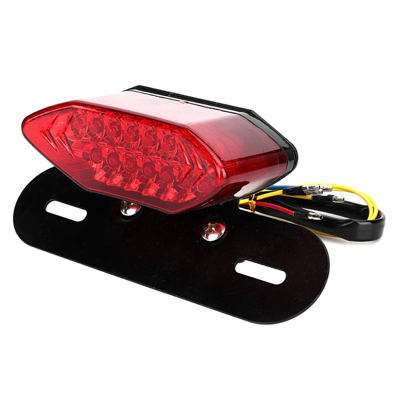 Universal Vintage Motorcycle LED Tail Light Turn Signal Lamp Taillight