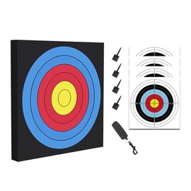 FENJANER Archery 20" Foam Target for Backyard EVA Arrow Target Square Moving Foam Targets for Outdoor Shooting Practice Training Compound Bow and Recurve Bow (Target Sets)