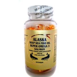 Omega 3 Salmón De Alaska 100 Cápsulas Epa Dha Concentrado