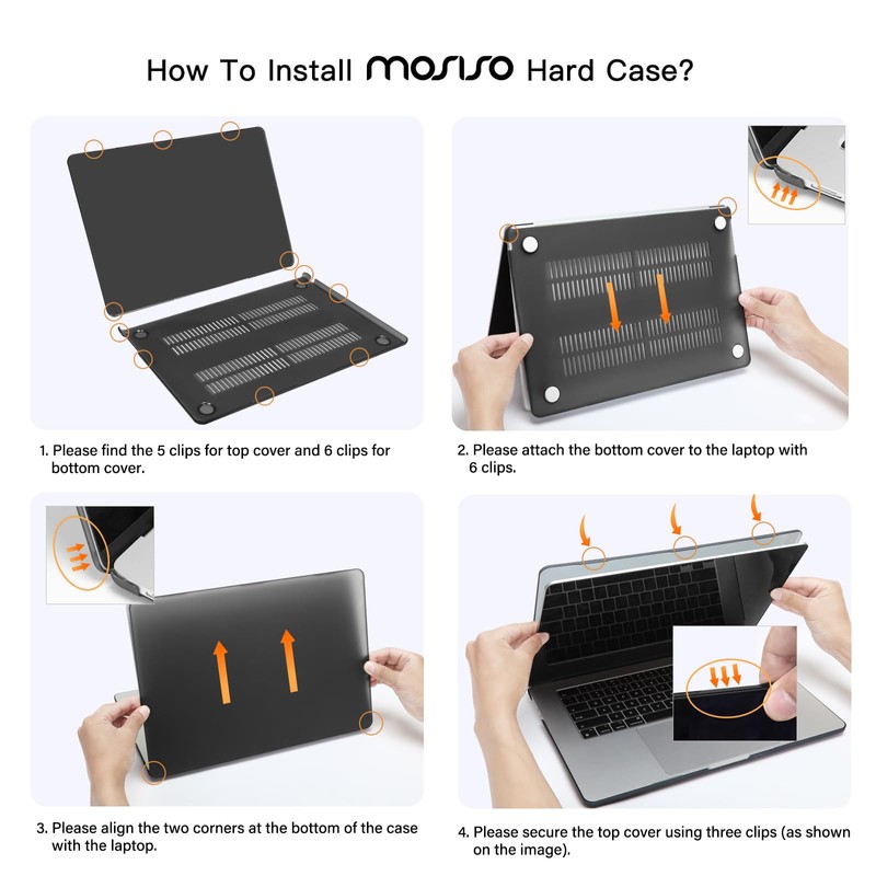 MOSISO Compatible with MacBook Air 15 inch Case M5 2026