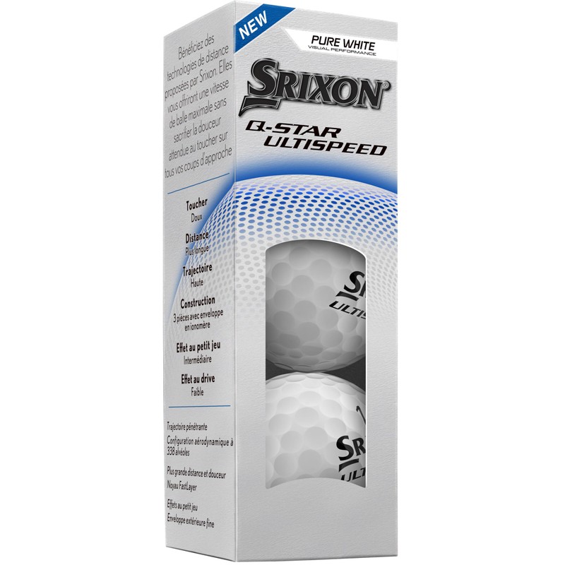 Srixon Q-Star Ultispeed Golf Balls, White