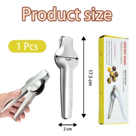 FMKLDENA Chestnut Clip, Chestnut Cutter, Chestnut Opener Cutter, Chestnut Tongs, Stainless Steel Metal Chestnut Cutter, Can Be Used for Various Occasions such as Kitchen, Party