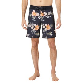Quiksilver Highlite Scallop 19" Boardshorts Black Tropical Floral 32