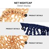 CALLARON 2Pcs Hair Net Cap Mesh Hair Net Handcraft Crochet