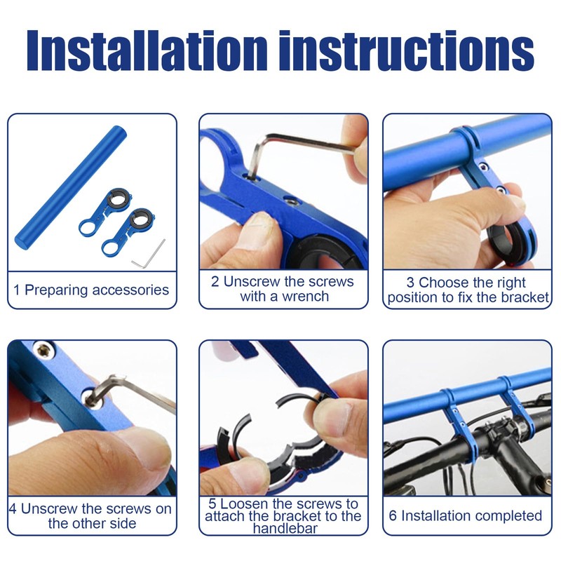 20cm Professional Handlebar Extension Frame Bike Handlebar Extend Bracket Double