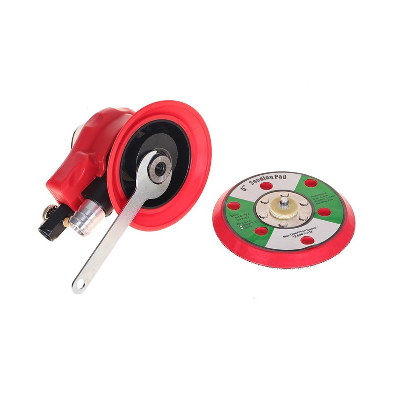 5" Air Random Orbital Sander, Professional Self-Vacuuming Pneumatic Palm Sander
