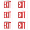 Light Fixture Industries LED Emergency Exit Sign Light - Battery