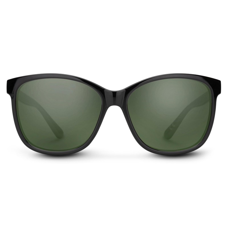 Suncloud Sashay Polarized Sunglasses, Black, Polarized Gray Green, One Size