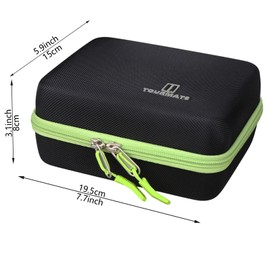 Tourmate Hard Storage Case for Holy Stone HS210 Mini Drone,Travel case for Kids and Beginners RC Nano Quadcopter Indoor Small Helicopter Plane（case only） (Black & Green)