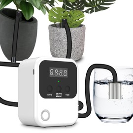 Automatic Drip Irrigation System for Garden, Outdoor Watering System for 15 Potted Plants Watering Kit, Auto Drip Irrigation Kit Programmable Water Timer for Indoor Outdoor Use