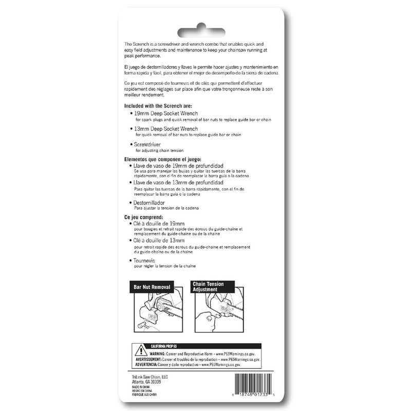 TriLink TS1319TL2 13mm x 19mm Scrench - Wrench and Screwdriver
