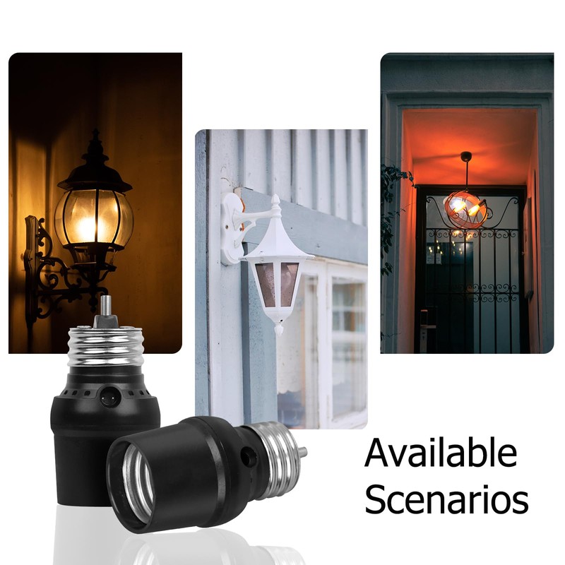 GMY Dusk to Dawn Sensor Socket, E26 Base Light Sensor