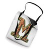 Monogrammed Christmas Initial M Gingerbread Cookie Letter M Tote Bag