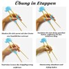 Chopsticks for Children, 4 Pairs Training Chopsticks, Reusable Children's Chopsticks,