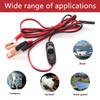 mxuteuk 8FT SAE 16AWG Wire Harness with On/Off Switch Gold
