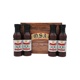 Sweet Heat Bar-B-Que Sauce Gift Box, Includes 4 Bottles, 12 oz Each