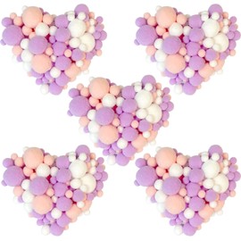 KAIYAYA 650 Stück Pompons zum Basteln 1-3cm Bommel Zum Basteln Hochelastische Filzkugeln Pastell Pompons Lustige Kreative Handwerk Bunte Herstellung Accessoires Partydekoratio