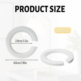 10PCS Lampshade Reducer Ring E27 to E14 Made of Solid Plastic Lamp Shade Reducer Ring Durable not Easy to Deform e14 to e27 Adapter Widely Applicable to Almost All Types of Screw E14 to E27 Lampshade